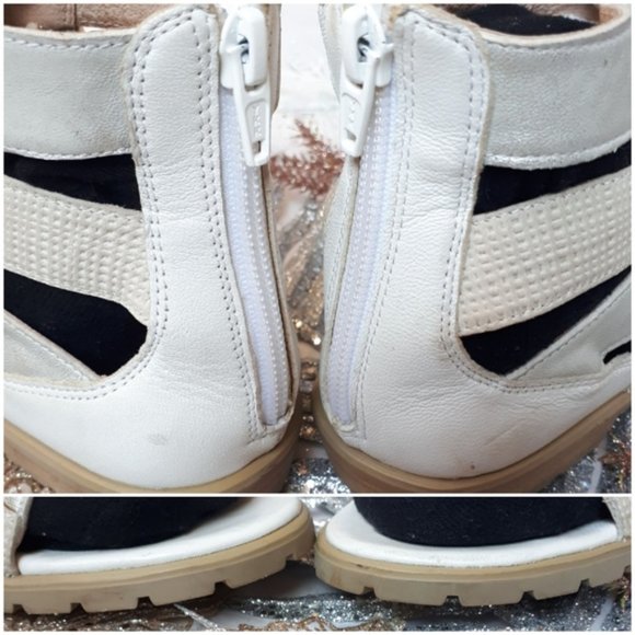 Mam'zelle White Silver Gladiator Sandal Size 37 - Picture 3 of 8